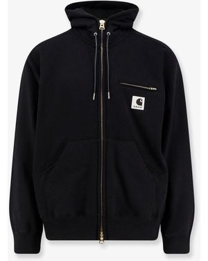 SACAI X CARHARTT WIP Cotton Sweatshirt With Double Logo Patch - Black