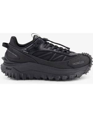 Moncler Trailgrip Gtx Nylon And Leather Trainers With Gore-Tex Inserts - Black