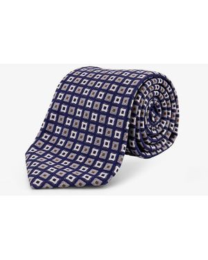 NUGNES 1920 Silk Tie - Blue