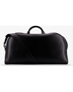 Enfants Riches Deprimes Belt Strap Weekender Leather Travel Bag - Black