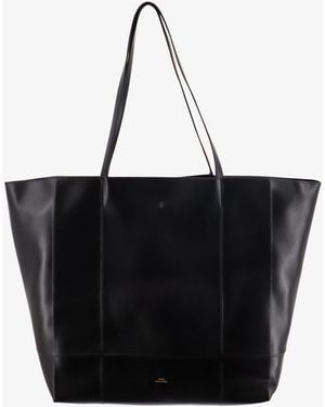 TOTEME Roam Leather Shoulder Bag - Black