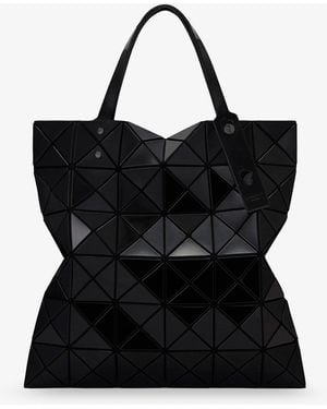 Issey Miyake Lucent Shoulder Bag With Triangular Pattern - Black