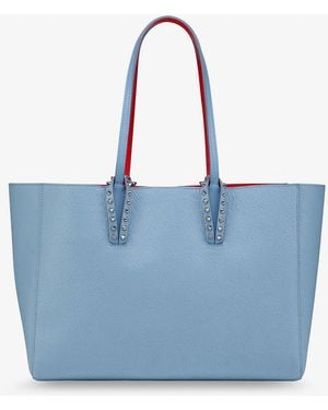 Christian Louboutin Cabata Leather Shoulder Bag - Blue