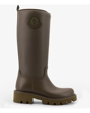 Moncler Stivali Da Pioggia Kickstream High - Marrone