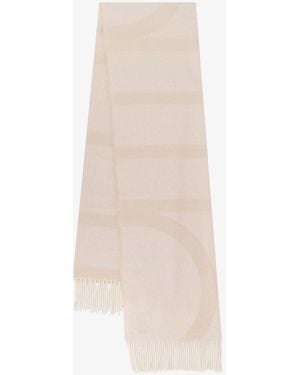 TOTEME Sciarpa Monogram - Bianco