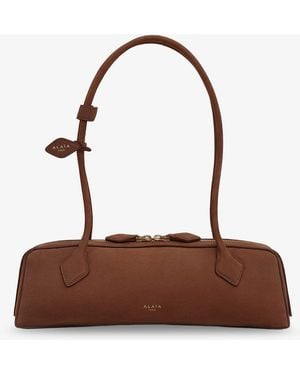 Alaïa Borsa A Spalla Teckel Medium - Brown