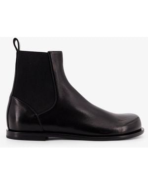 Fendi Stivaletti Chelsea Squared Ff - Nero