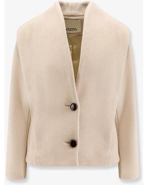 Isabel Marant Dyogo Wool Blend Jacket - Natural