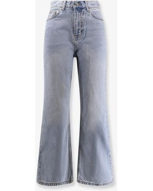 DUNST Relaxed Flared Jeans - Blue