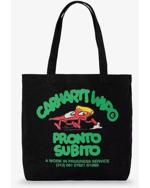 Carhartt Canvas Graphic Tote Bag - Black