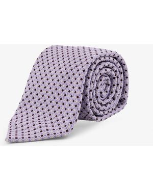 NUGNES 1920 Silk Tie - Purple