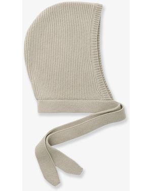 Soft Goat Cashmere Bonet - White