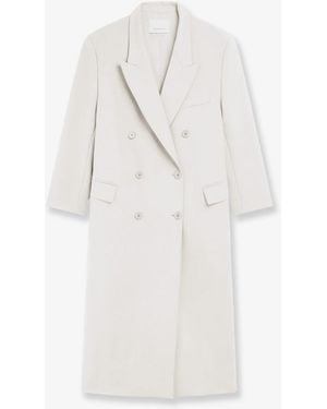 Frankie Shop Jane Viscose Blend Coat - White