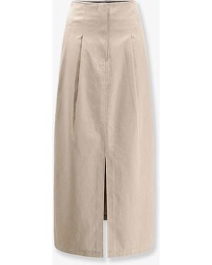 R2W Siona Cotton Long Skirt - Natural