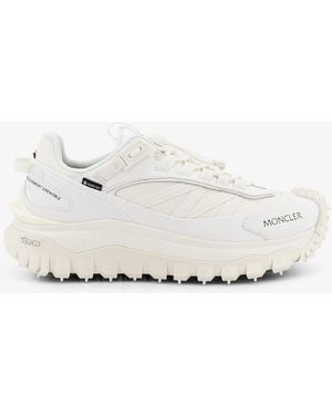 Moncler Trailgrip Gtx Nylon And Leather Trainers With Goretex Inserts - White