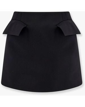 McQueen Wool Skirt - Black