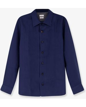 Brunello Cucinelli Easy Fit Linen Shirt - Blue