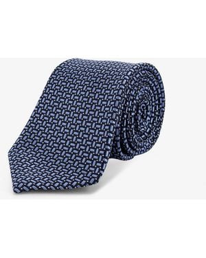 Kiton Silk Tie - Blue