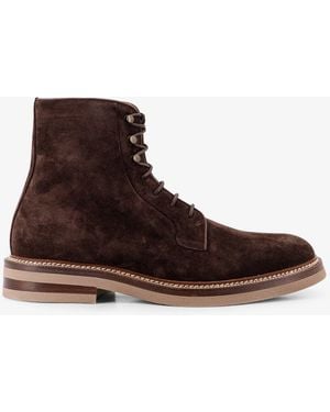 Brunello Cucinelli Lace-Up Boots - Brown
