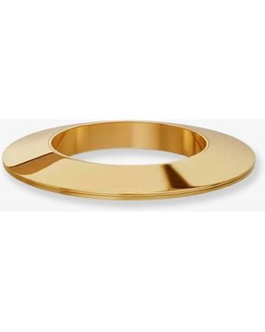 Alaïa Blade Bangle M Bracelet With Logo Detail - Metallic
