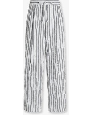 Dolce & Gabbana Dolce & Gabbana Vanity Pyjamas Froisse Fabric Trousers - White