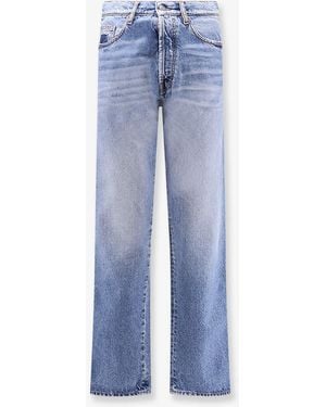 NUMERI 123456789 Distressed Cotton Jeans - Blue
