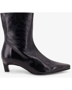 Alohas Ambar Rift Leather Ankle Boots - Black