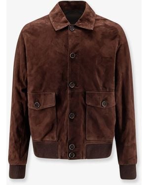 Arma Tomme Reversible Suede Jacket - Brown