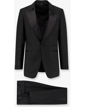 Tom Ford Shelton Stretch Wool Tuxedo - Black