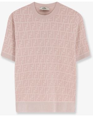 Fendi Maglia Ff - Rosa