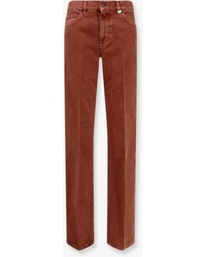 Chloé Coloured Denim Trousers - Brown