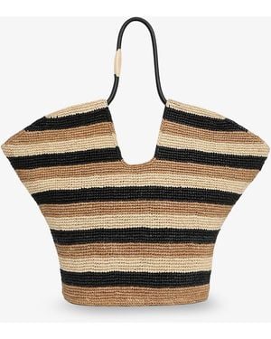 Zimmermann Shoulder Bag Golden Time Raffia - Natural