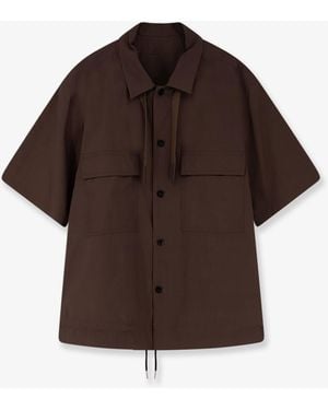 Sacai Cotton Shirt - Brown