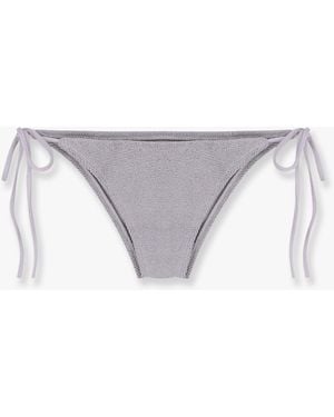 Mc2 Saint Barth Marielle Sangallo Lace Bikini Slip in White