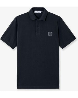 Stone Island Organic Cotton Polo Shirt - Blue