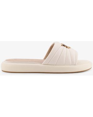 Pinko Fiona Leather Sandals - Natural