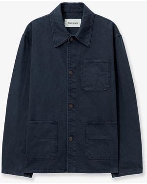 Tonywack Cotton Jacket With Denim Effect - Blue
