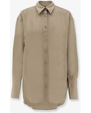 TOTEME Viscose And Wool Shirt - Natural