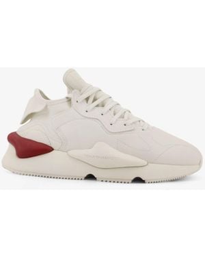 Y-3 Y-3 Kaiwa Leather And Neoprene Sneakers - White
