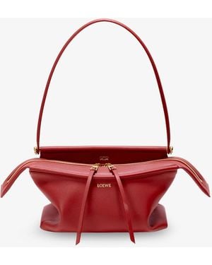 Loewe Whisker Small Leather Handbag - Red