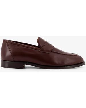 Loro Piana Sergio Walk Leather Loafers - Brown