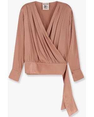 Semicouture Satin Shirt - Pink