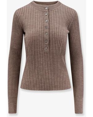 Soeur Buffalo Merino Wool Sweater - Brown