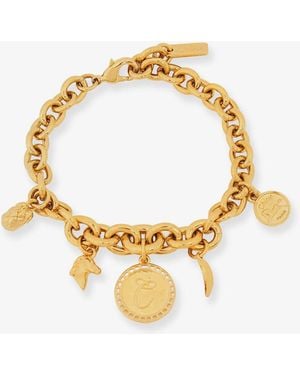 Chloé Brass Bracelet With Charms - Metallic