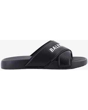 Balenciaga Sporty Pool Eva Slide Sandals - Black