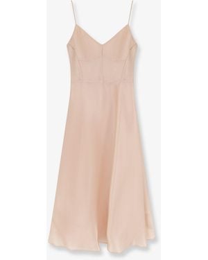 Alberta Ferretti Silk Dress - White