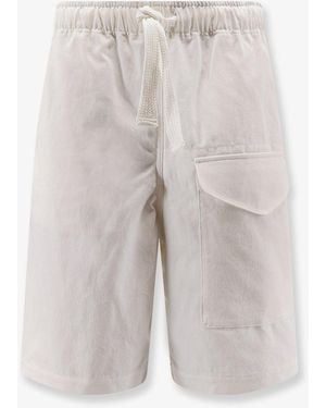 Studio Nicholson Cotton Bermuda Shorts - Gray