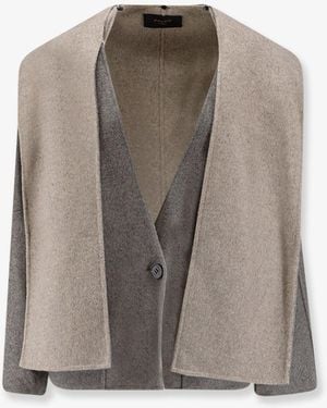 Paltò Filo Db Wool Coat - Grey