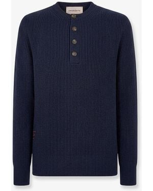 Amaranto Wool And Cashmere Sweater - Blue