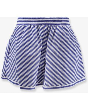 Lavi Lory Cotton Blend Shorts - Blue